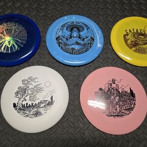 Colorful Graphic Disc Golf Set